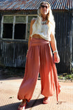 Terracotta balloon trousers