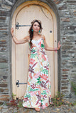Leaf patterned dress