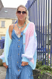Stripe button down dress