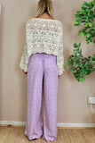 Ditsy floral trousers (Lilac)