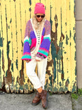 Abstract knit cardigan