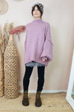 Polo neck jumper (Mauve)