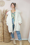 Cream fringe knit cardigan