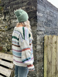 Sage green knit beanie