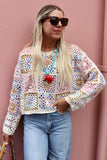 Pastel Patchwork crochet top