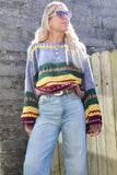 Stripe knit jumper