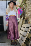 Silky maxi Skirt (Mauve)