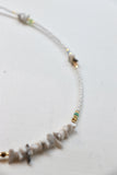 White beaded necklace