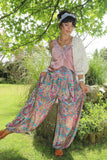 Pink Ornate balloon trousers