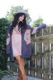 Geometric knit cardigan