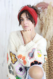 Bow knit headband (Red)