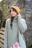 Cable knit headband (Mustard)