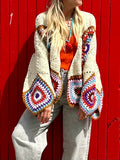 Crochet patchwork knit