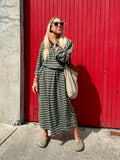 Striped maxi dress