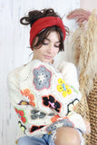Bow knit headband (Red)