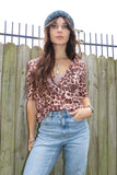 Leopard print tee