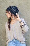 Slouchie knit beanie (Black)