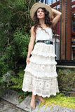 Crochet ruffle skirt