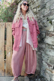 Dusty pink cord jacket