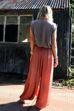 Terracotta balloon trousers