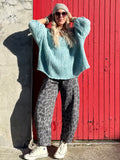 Speckle knit mint jumper
