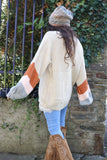 Stripe sleeve jumper
