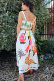 Tropical patterned dress