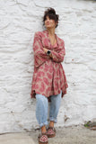 Flared sleeve paisley tunic