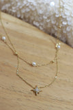 Shooting star layered necklace (Gold)