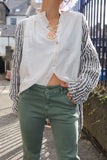Sage green jeans