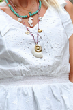 Fossil shell necklace