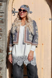Boho embroidered jacket