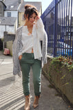 Sage green jeans