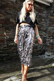 Chunky sequin skirt (Silver)