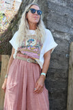 Sardine tin pink graphic tee