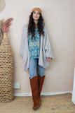 Knit cardigan with pockets (Light grey)