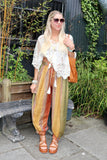 Aztec embroidered trousers