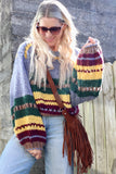 Stripe knit jumper