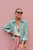 Diamond silky shirt