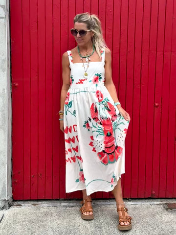 Lobster patterned dress