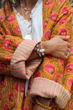 Reversible Floral cotton quilted jacket
