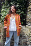 Reversible Floral cotton quilted jacket