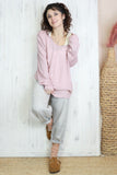 Light pink layered sweater