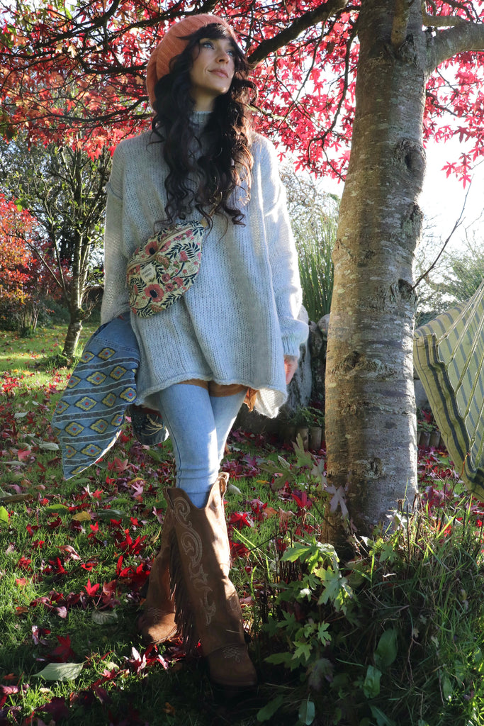 Slochy knit jumper (grey)