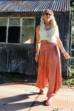 Terracotta balloon trousers