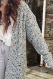 Light grey speckle knit cardigan