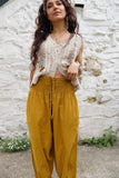 Mustard harem trousers