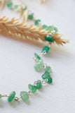 Green adventurine stone necklace
