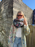 Multicoloured plaid scarf