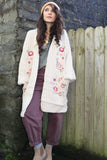 Floral embroidered cardigan